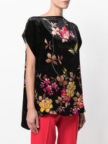 Thumbnail for your product : Pierre Louis Mascia Pierre-Louis Mascia floral cap sleeve blouse