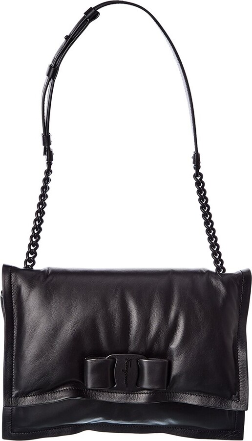 Ferragamo Viva Bow Small Leather Shoulder Bag ShopStyle
