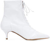 Thumbnail for your product : Tabitha Simmons lace front pointed ankle boots