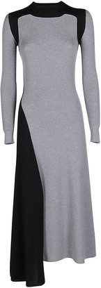 grey colour maxi dress