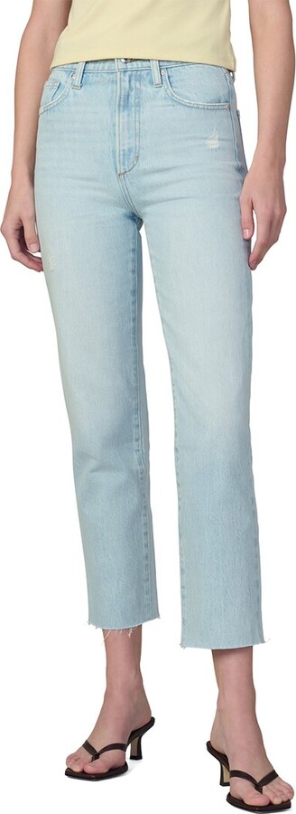 Joe's Jeans The Margot Slim Ankle W Raw Hem Elevate Destruct Jean