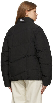 Dime Black Corduroy Wave Puffer Jacket - ShopStyle