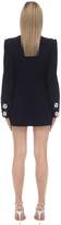 Thumbnail for your product : Button Jacket Crepe Dress W/crystals