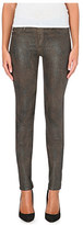 Thumbnail for your product : Goldsign Lure skinny mid-rise coated stretch-denim jeans