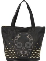 Thumbnail for your product : Loungefly Skull with Studs Tote