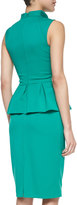 Thumbnail for your product : Black Halo Candeese Sleeveless Peplum Sheath Dress, Summer Green