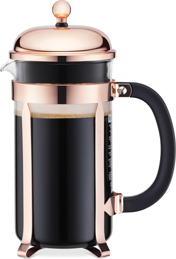 Bodum Classic Chambord Copper 8 Cup French Press Coffee Maker
