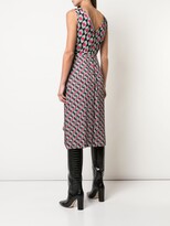Thumbnail for your product : Diane von Furstenberg Wrap Front Geometric Print Dress