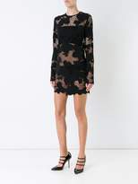 Thumbnail for your product : Anthony Vaccarello semi sheer floral dress