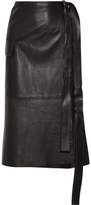 Helmut Lang Leather Wrap Skirt 