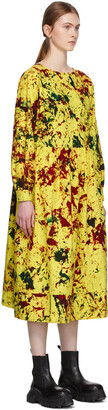 S.R. STUDIO. LA. CA. Yellow Cotton Long Sleeve Summer Dress