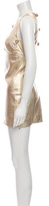 Gianni Versace Vintage Mini Dress Gold