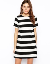 Thumbnail for your product : A. J. Morgan ASOS Shift Dress in Wide Stripe