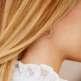 Thumbnail for your product : Agnes de Verneuil Mini Hoops Earrings With Pearls - Silver
