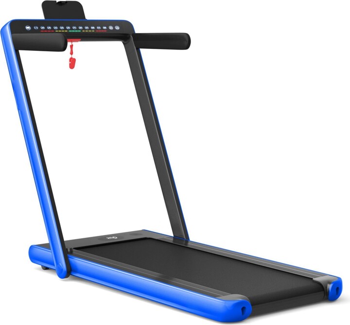 Skonyon 2-in-1 Electric Motorized Health and Fitness Folding Treadmill with Dual Display