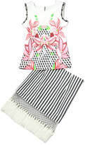Thumbnail for your product : ChicNova Ethnic Style Floral Print Tassels Stripes Suit