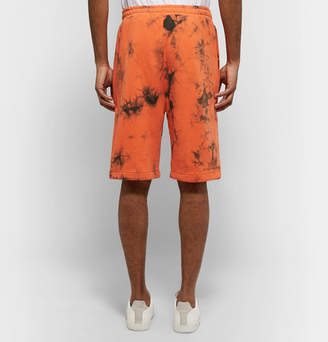 Helmut Lang Tie-Dyed Loopback Cotton-Jersey Shorts