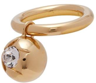 Burberry Crystal Embellished Sphere Ring - Womens - Gold