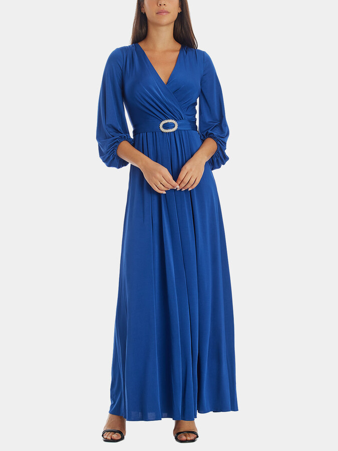 Eliza J Wrap Top Gown ShopStyle Evening Dresses