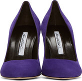 Thumbnail for your product : Brian Atwood Purple Suede Marella Pump