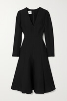 Thumbnail for your product : Valentino Garavani Garavani - Wool And Silk-blend Midi Dress - Black