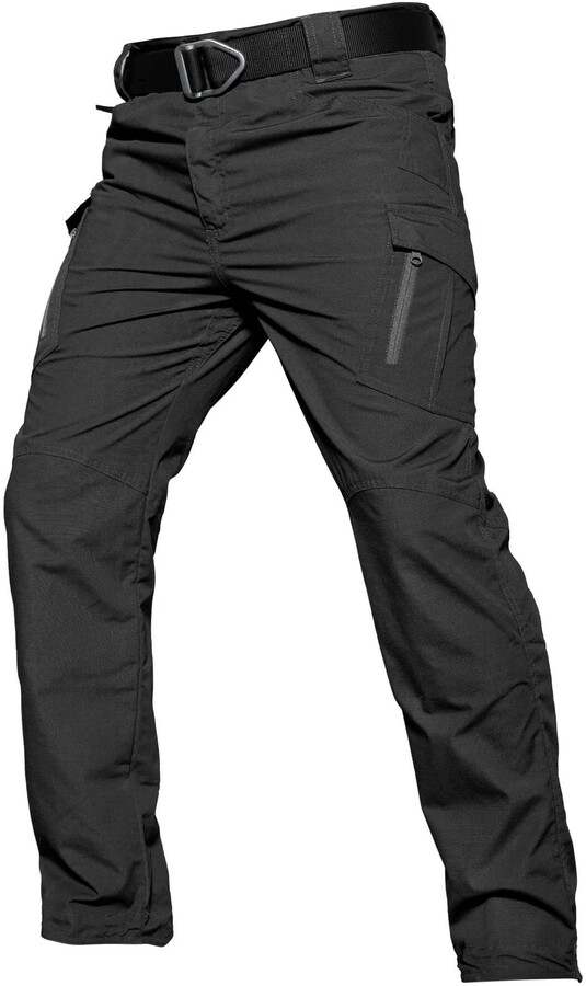 Debnd Men's Outdoor Work Cargo Trousers RipStop Combat Trousers