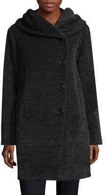 Sofia Cashmere Long Sleeve Cocoon Coat