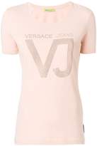 Versace Jeans embellished logo T-shirt