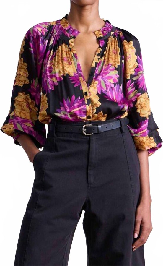 Apiece Apart Trini Top In Pom Floral