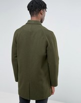 Thumbnail for your product : ASOS Wool Mix Trench Coat In Khaki