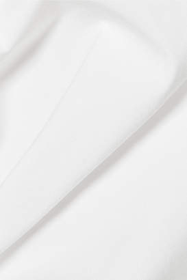 Carolina Herrera Cotton-blend Poplin Blouse - White