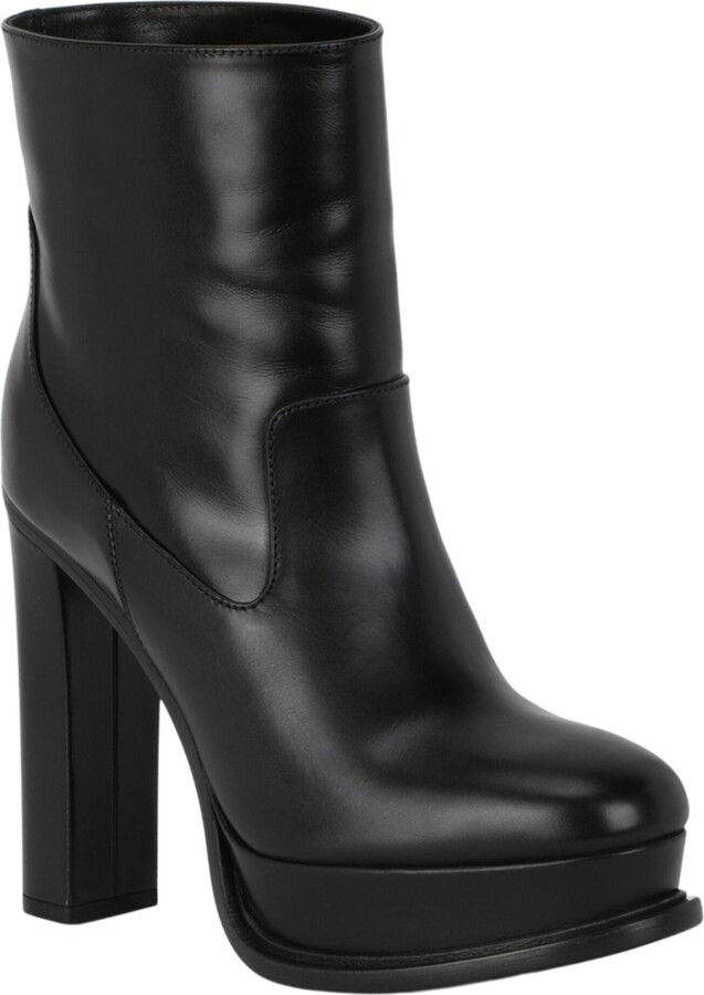 Alexander McQueen Leather Ankle Bootie