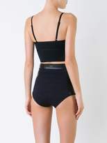 Thumbnail for your product : Duskii 'Ochre Zip Me Up' bustier bikini top