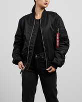 Thumbnail for your product : Alpha Industries Women's Black Jackets - MA-1 Flight Jacket - Size L at The Iconic