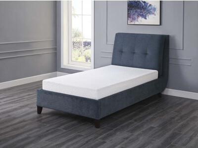 6-inch Twin Size Bed Mattress Gel-Infused Memory Foam Mattress, Firm, White, Mattress in a Box