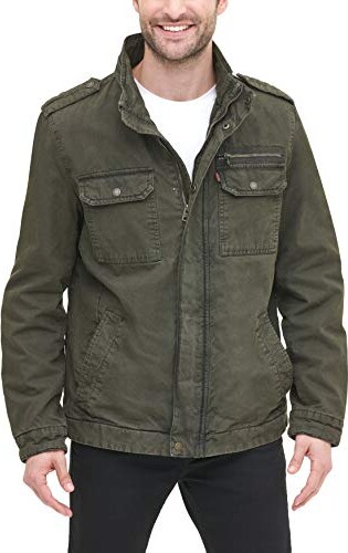 green levis jacket men's