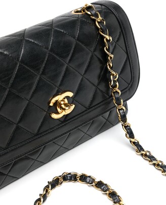 Chanel Pre Owned small Straight Flap shoulder bag - ShopStyle
