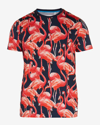 Ted Baker TROMSO Flamingo print cotton T-shirt