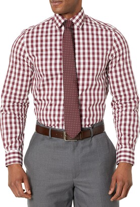 Nick Graham Men's Large Gingham Shirt/Tie Set