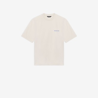 Shop BALENCIAGA Logo Medium Fit T-Shirt (612966TIVG51070, 612966TIVG59055,  612966TIVG56540) by Tuliptown | BUYMA