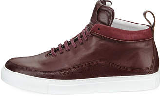 Public School Men's Braeburn Leather High-Top Sneakers, Oxblood