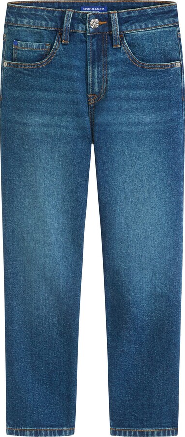 Kids' Five-Pocket Loose Tapered Fit Jeans