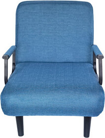 Folding Bed Chair Blue - High Elasticity Sponge, Comfortable Fabric, Suitable For Small Living Spaces, And Apartments Lounge That Turns Into A Density