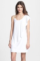 Thumbnail for your product : Betsy & Adam Embellished One-Shoulder Popover Dress