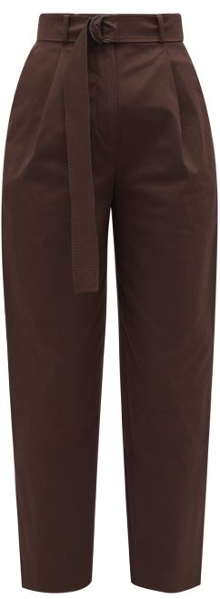 Max Mara Studio - Acino Trousers - Brown - ShopStyle Pants