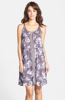 Thumbnail for your product : Midnight by Carole Hochman 'Painterly Floral' Lace Trim Chemise