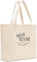 Thumbnail for your product : MAISON KITSUNÉ Off-White Palais Royal Tote