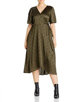 Thumbnail for your product : Baobab Collection Lumi Leopard Print Midi Wrap Dress