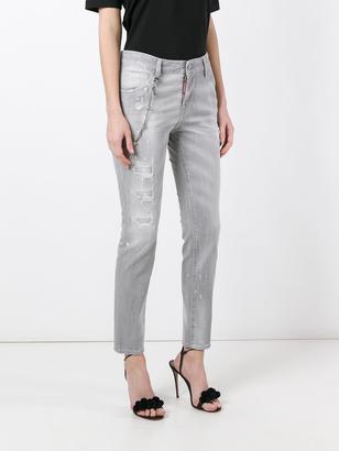 DSQUARED2 Cool Girl chain trim jeans