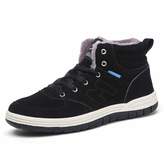 Thumbnail for your product : Do.BOMRVII Men's Casual Winter Warm Snow Boots Skate Shoes High Top Sneakers With Velvet